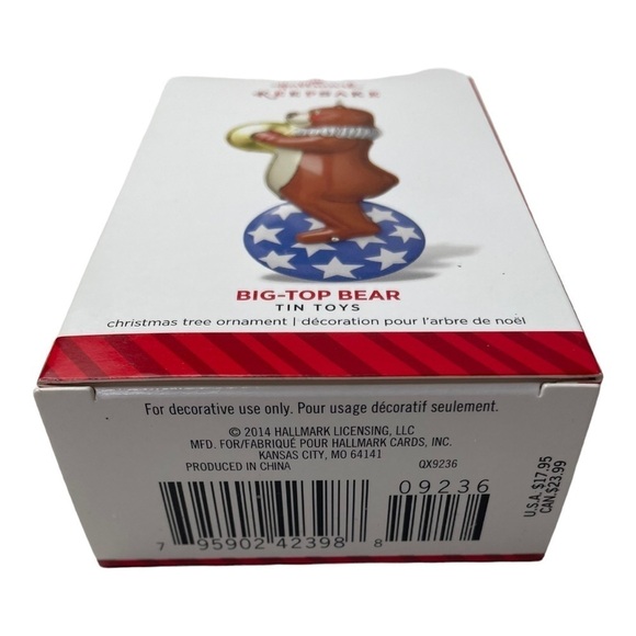 NET 2014 Hallmark Keepsake “Big Top Bear” Ornament - Picture 4 of 4